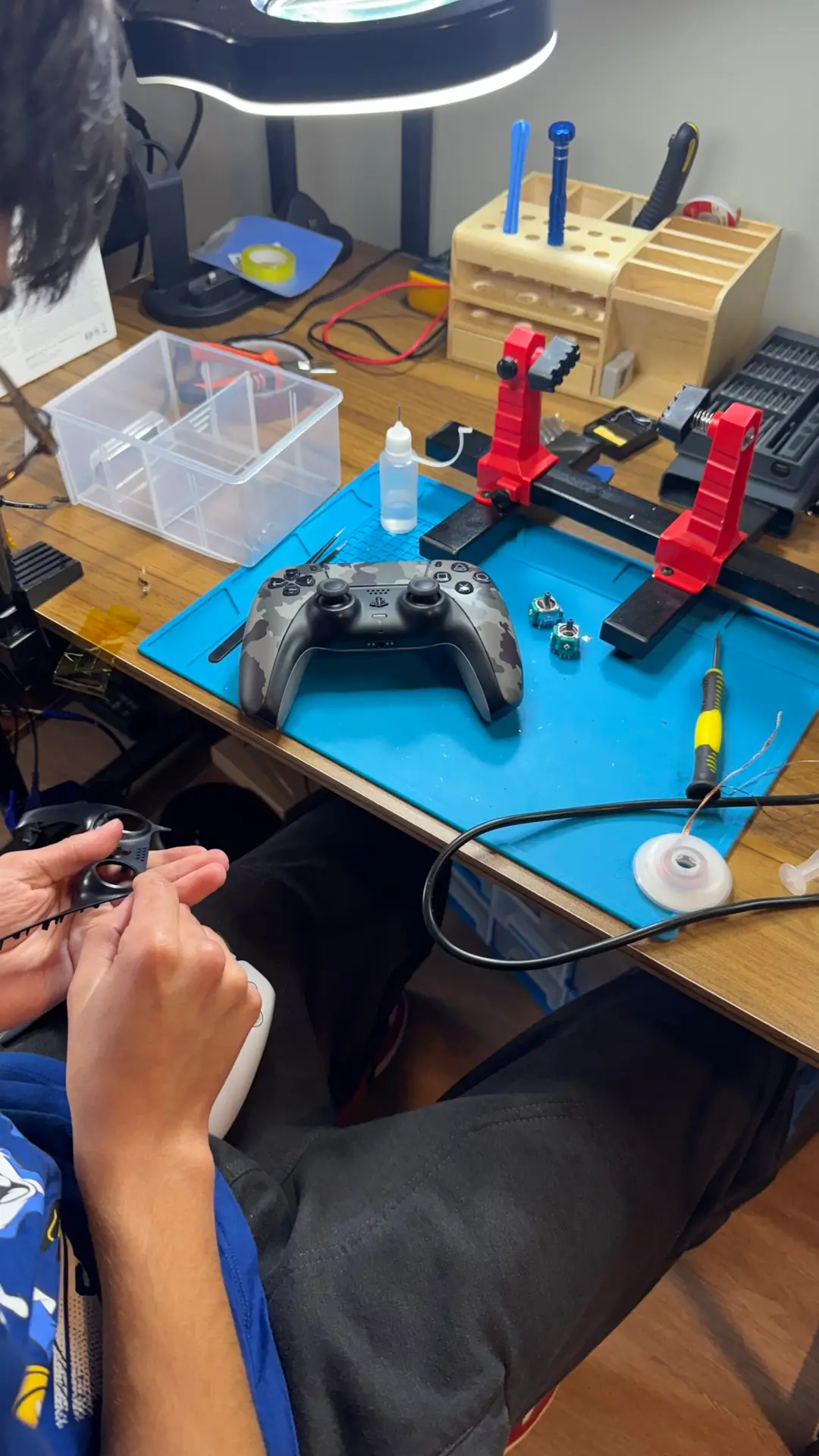 Prueba de funcionamiento de control reparado